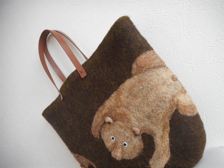 mokomokomoko様オーダー品 クマの親子バッグ