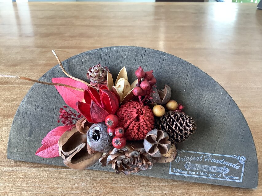 atelierBLUGRA八ヶ岳から　秋色木の実のウッドプレートM6