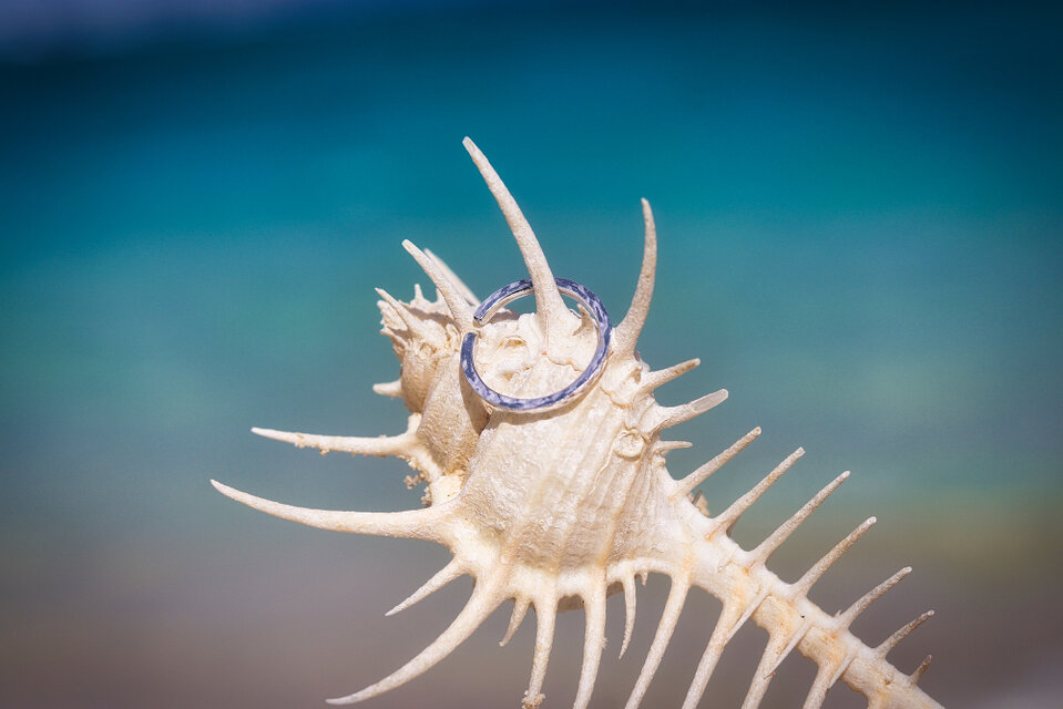 沖縄の魔除けの槌目で作った、お守りにもなる槌目デザインのフリーサイズリング※アレルギー対応です。
