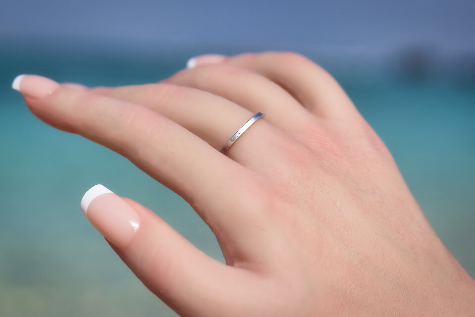 沖縄の魔除けの槌目で作った、お守りにもなる槌目デザインの