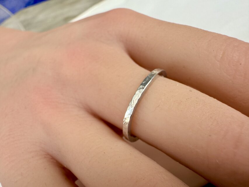 沖縄の魔除けの槌目で作った、お守りにもなる槌目デザインの