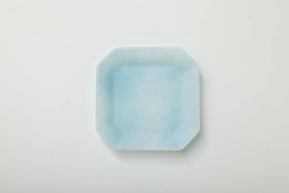 八角皿 Sサイズ (ブルー)