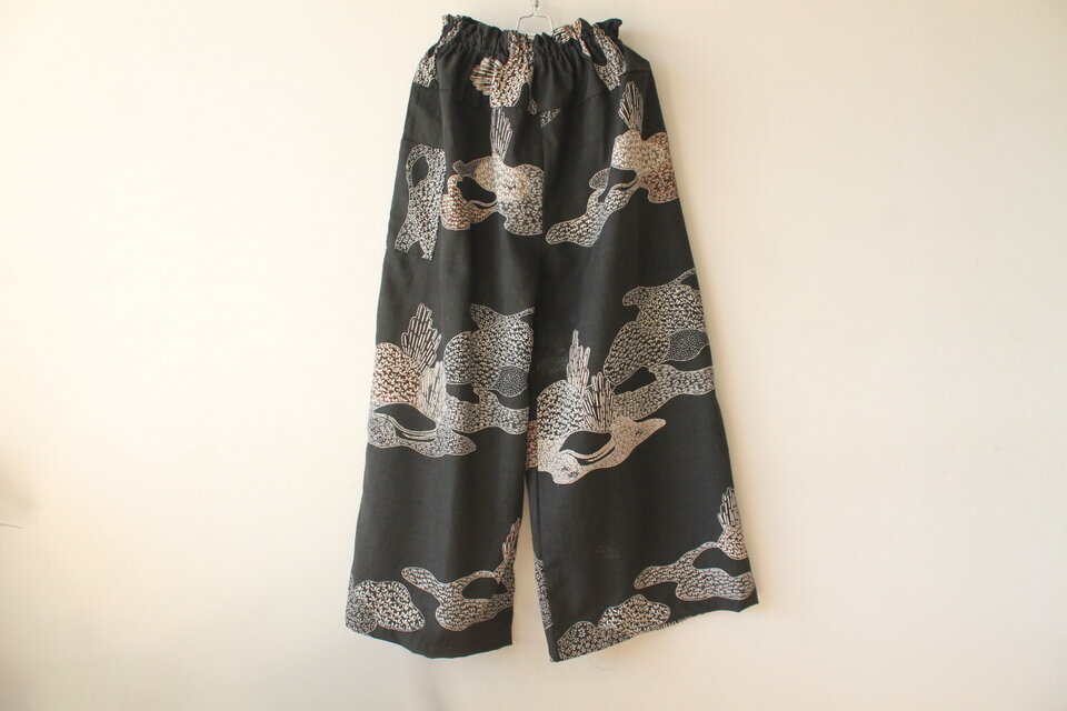 ☆紬着物ガウチョパンツ☆/31kg34