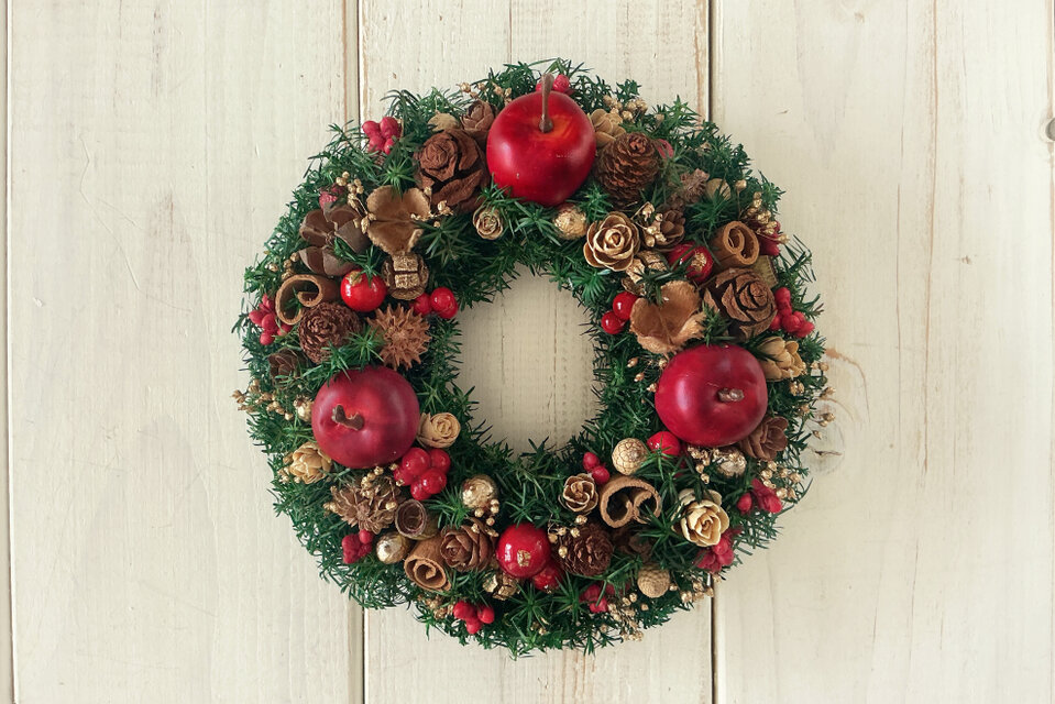 クリスマスリースmini C(13cm)