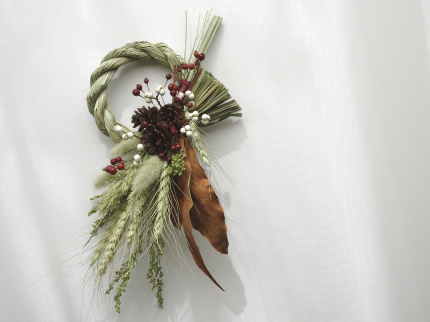 2wayお正月スワッグ＊受注制作＊ご予約お受け致します