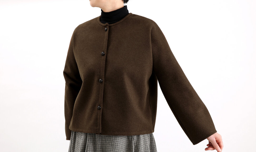 ＃389ニットカーディガン（ブラウン）