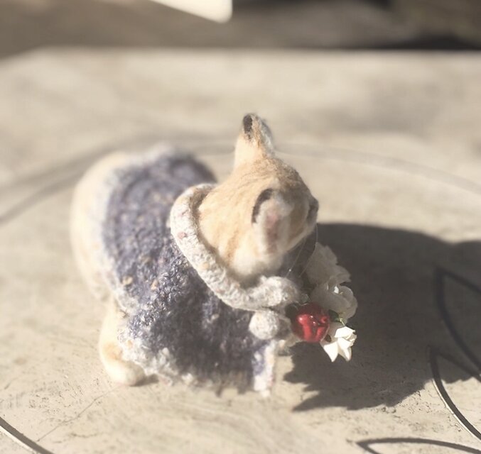 冬季セール✨羊毛フェルトのスナネコ | iichi 日々の暮らしを心地よく
