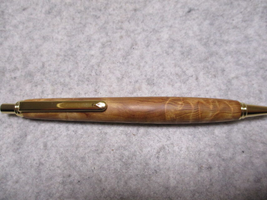 木軸ボールペン 屋久杉 光明杢 - 筆記具
