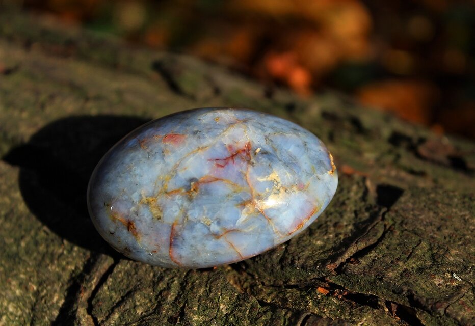 ブルーオパール　パームストーン