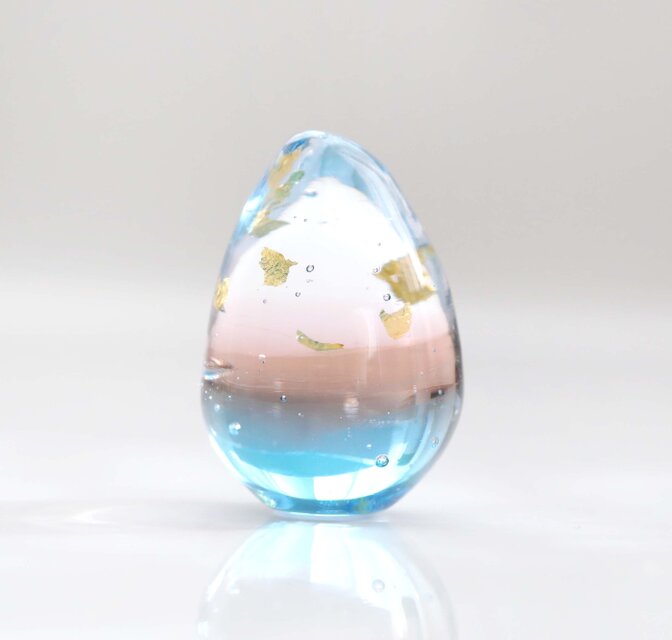 ガラスの雫の小さなオブジェ 「春は曙」 | iichi 日々の暮らしを