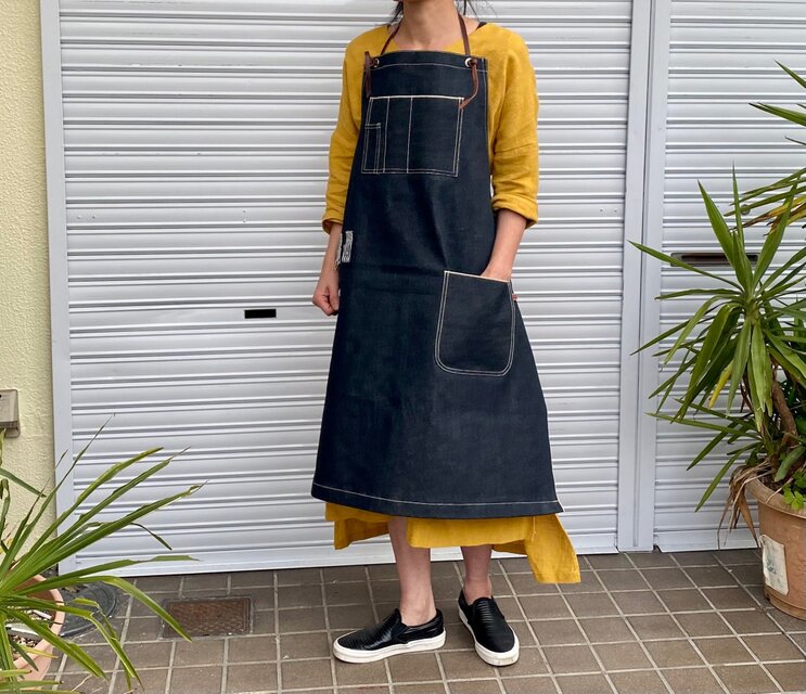 12oz・岡山産セルビッジデニム×本革・デニム好きのためのロング丈