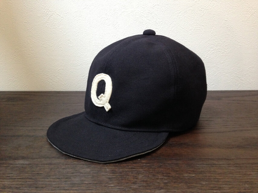 『特別ご注文品』アルファベットキャップ　帆布シリーズ　『Q』