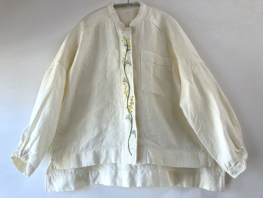 honakana ミモザのオーバーブラウス　