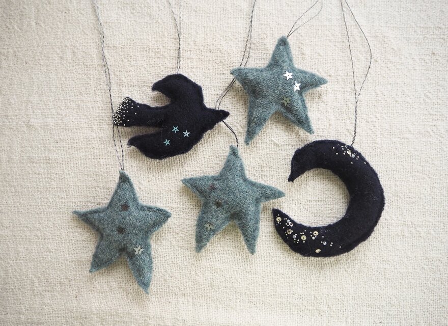 夜空のオーナメント　5点セット