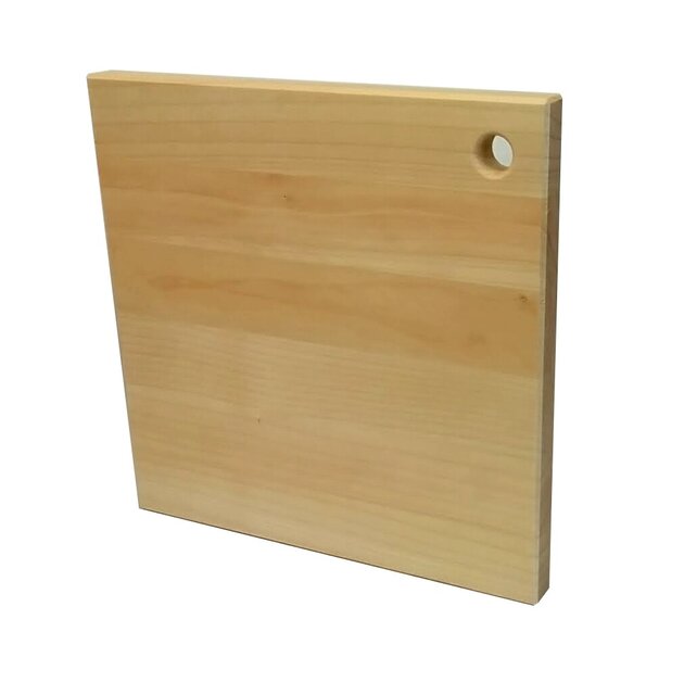 正方形 木製まな板 いちょう材無垢加工 使いやすいスクエアタイプ