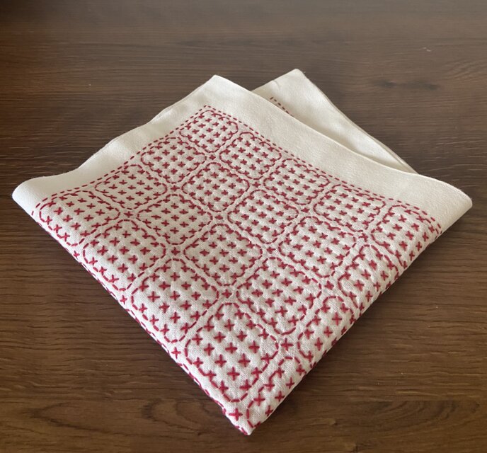 刺し子♡ふきん (クラッカー) | iichi 日々の暮らしを心地よくする
