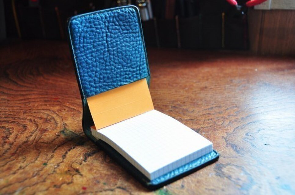 イタリアンオイルレザーアリゾナ・ロディアメモ帳ホルダー・