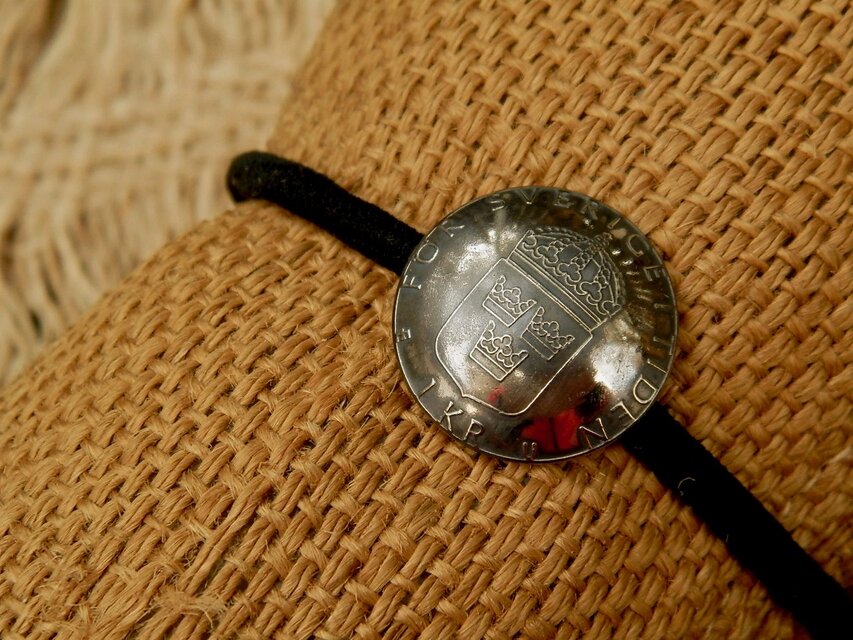 ＃H57　Sweden Coin Hair Elastic