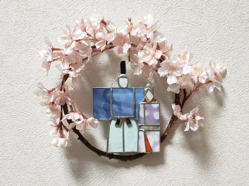 お雛様のリース