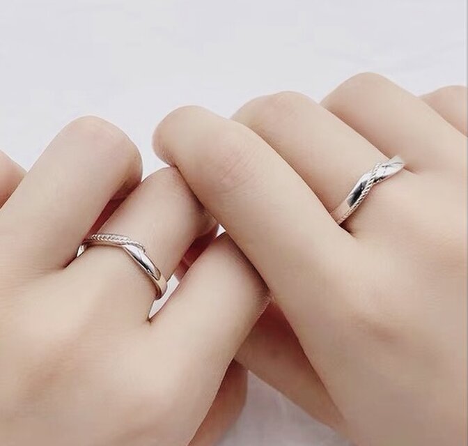 ✨新作✨ペアリング【セット】 結婚指輪 S 925 シルバー 受注製作 