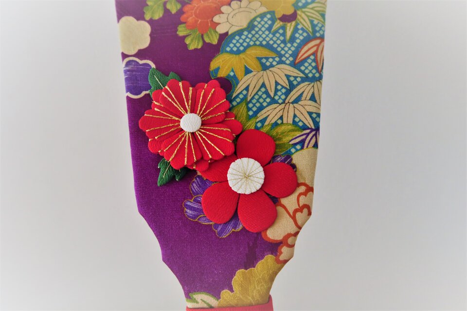 羽子板、押絵、蝶と花、スタンド付き | iichi 日々の暮らしを心地よく