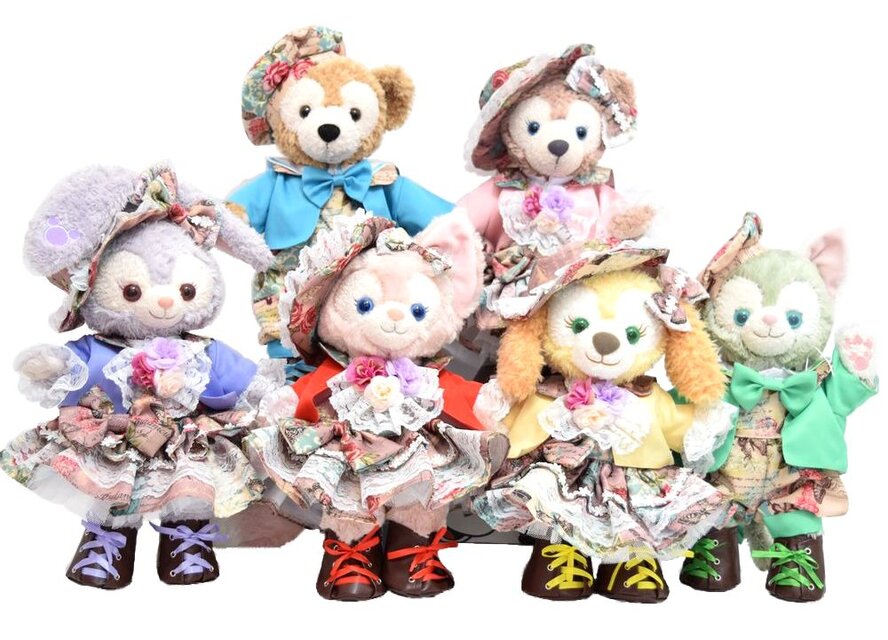 シェリーメイコスチューム シェリーメイ 服 コスチューム ヴィンテージ柄ドレス 本体無 S