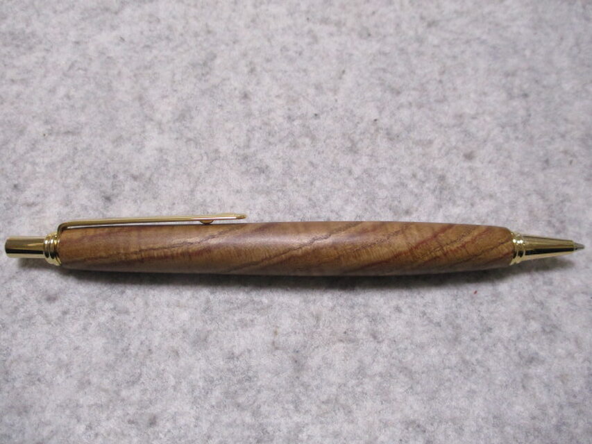 紫紅槐（エンジュ） 縮み杢 縁起木 オイル仕上げ シャープペンシル(0.5