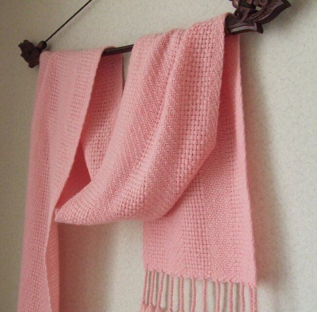 手織りマフラー・・ときいろ