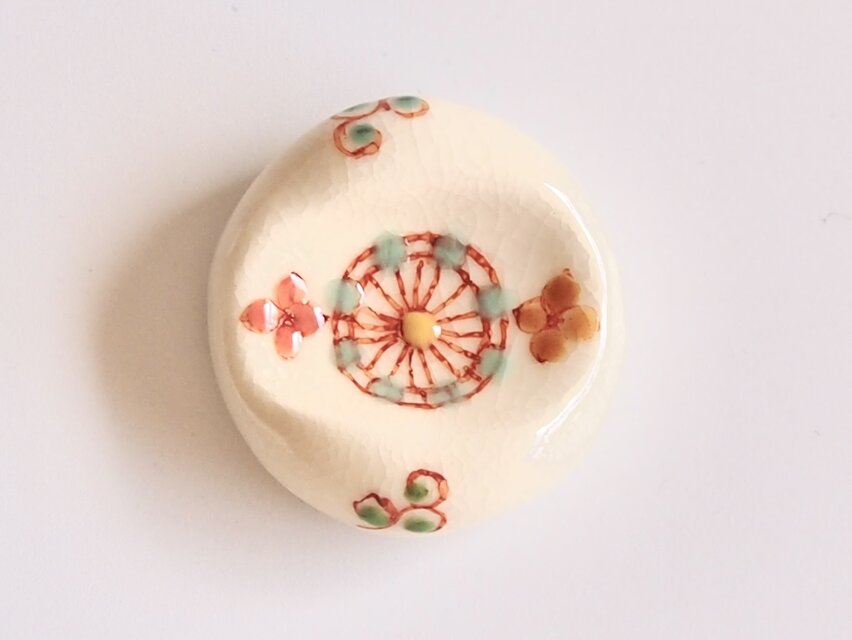 お花畑　カラフルでポップなお花たち　箸置①