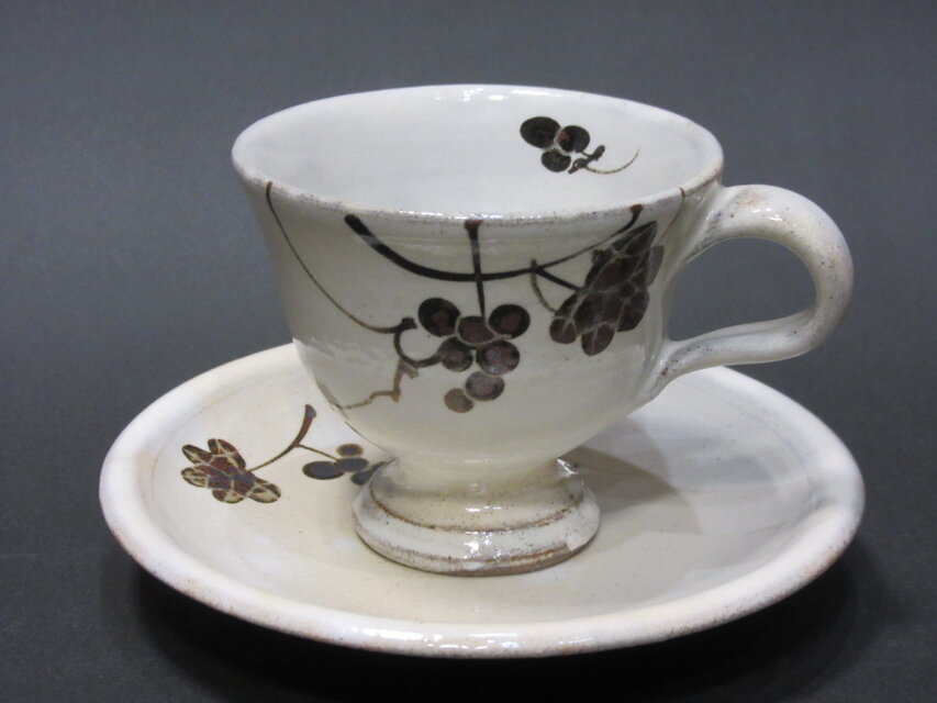 粉引デミタス(葡萄)