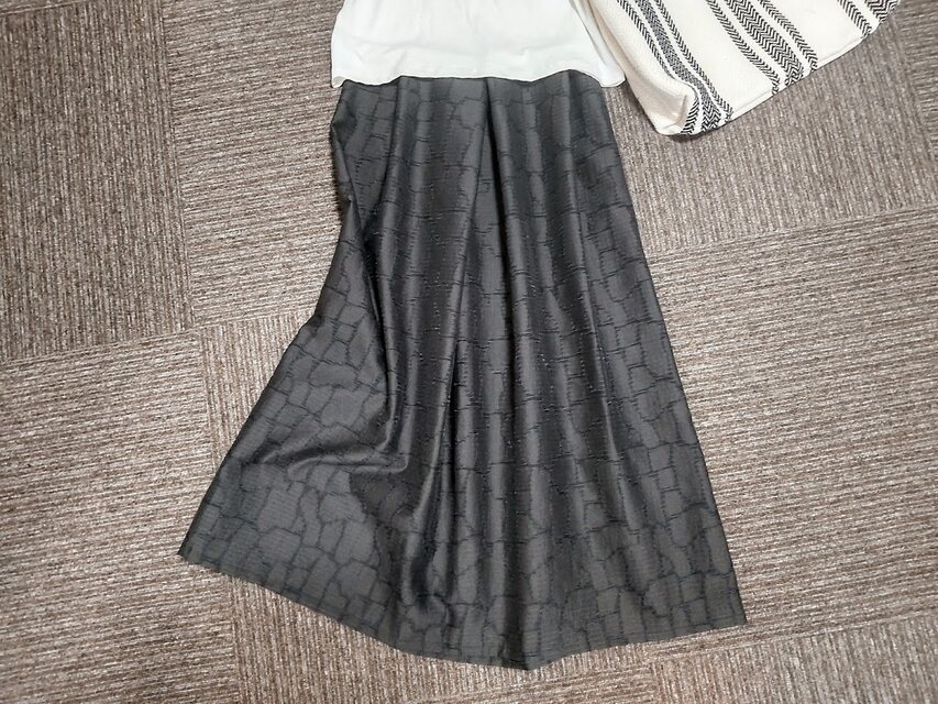 ★イタリア製コットンレース★モザイク状のブラウン★裏地付★受注製作★