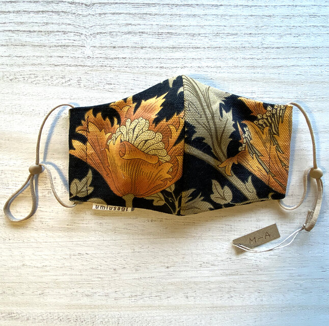 SALE ウィリアム・モリス　ANEMONE ブラック　オトナMサイズ