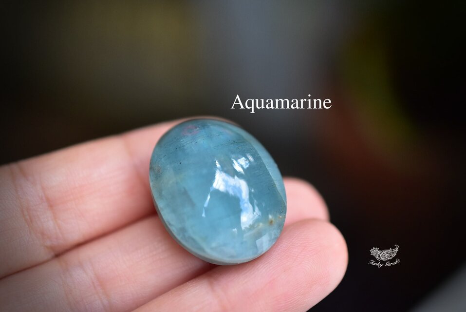 艶めく海★キャッツアイ・アクアマリン　ルース230