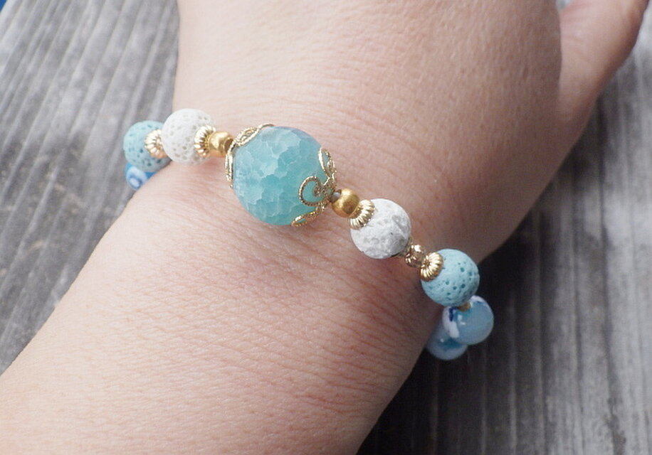 Coastal Essential Oil Diffuser Bracelet アロマディフューザー