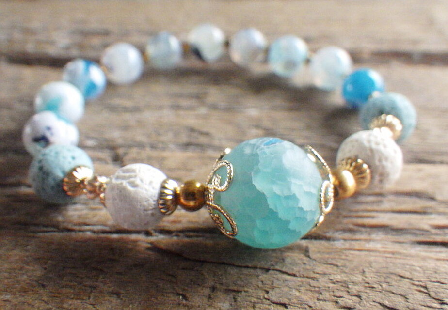 Coastal Essential Oil Diffuser Bracelet アロマディフューザー