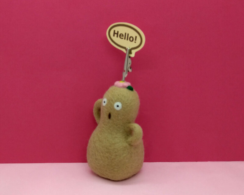 ミツバチ　羊毛フェルト　珍しい　クリップ立て | Dickly 10x バンブルビーオーナメントミニクラフトミツバチ