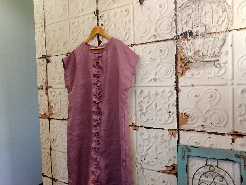 アンティークローズリネン前後フリルワンピース