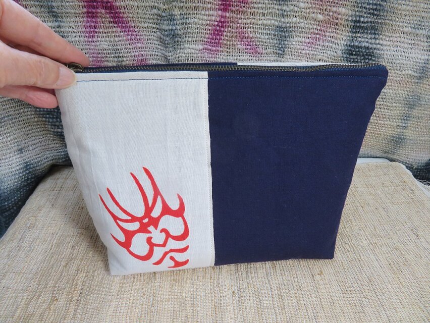 歌舞伎　隈取柄ポーチ