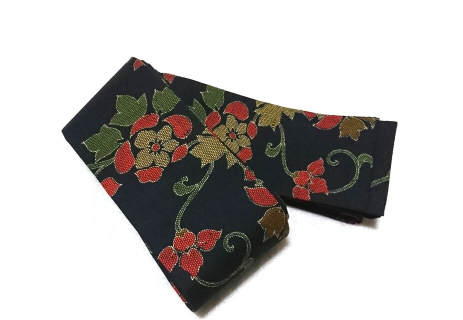 創作帯☆角帯 リバーシブル 花唐草模様 巾約10cm | iichi 日々の暮らし