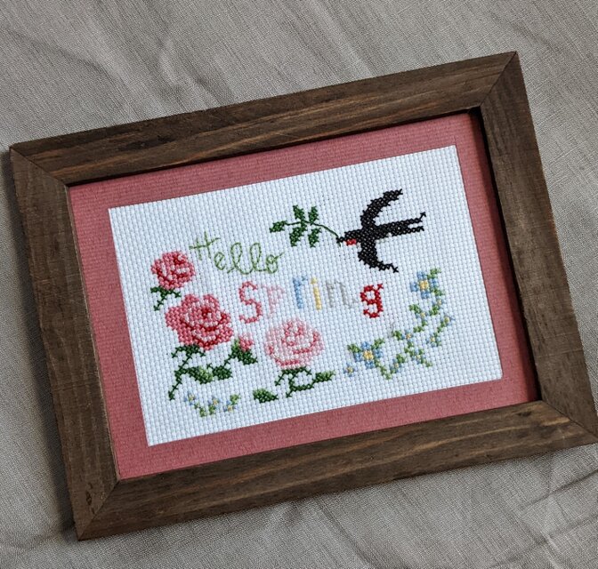 刺繍キット Hello spring | iichi 日々の暮らしを心地よくするハンドメイドやアンティークのマーケットプレイス