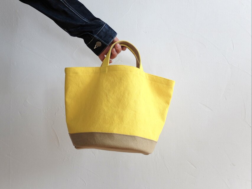 【受注制作】marche キイロ×ベージュ（柔らかな帆布）