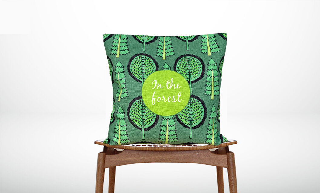 森のクッション In the forest Ⅰ －ヒノキの香り－