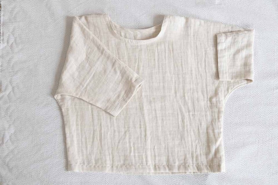 OrganicCotton ゆったりプルオーバー【リネン混Wガーゼ】 | iichi 日々