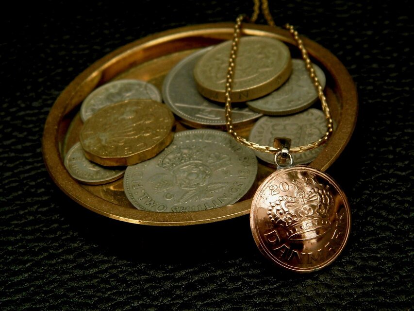 ＃PT15　Danmark Coin Pendant