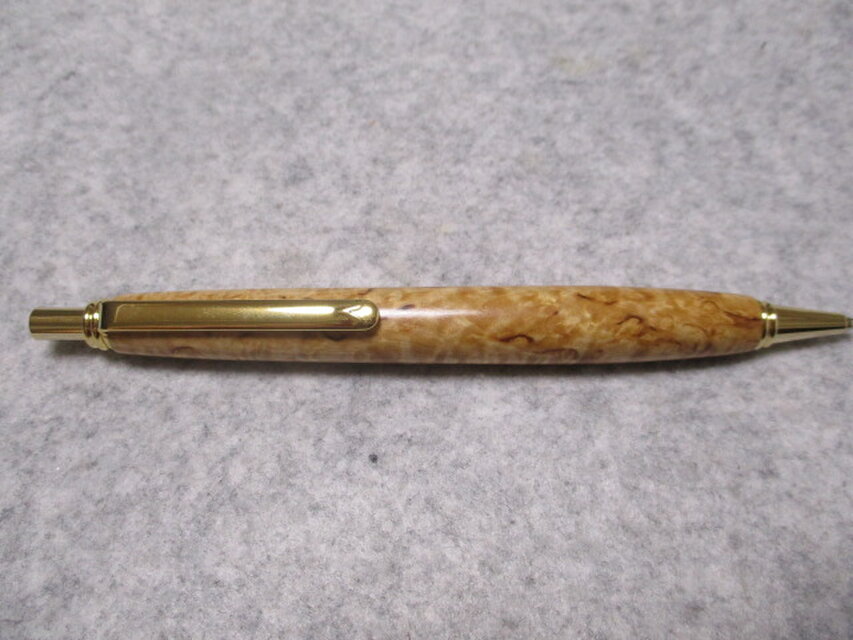 マスールバーチ　キヌカオイル仕上げ　シャープペンシル(0.5ミリ用)　希少材