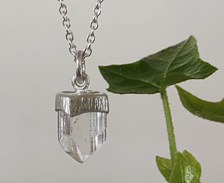 鉱物の表情＊topaz 925 pendant