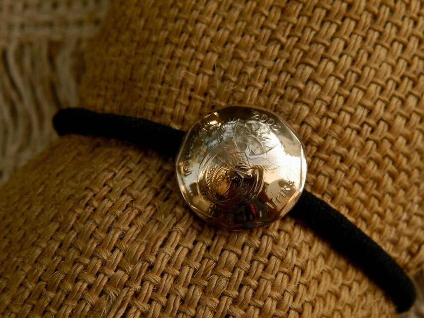 ＃H３  South Africa Coin Hair Elastic