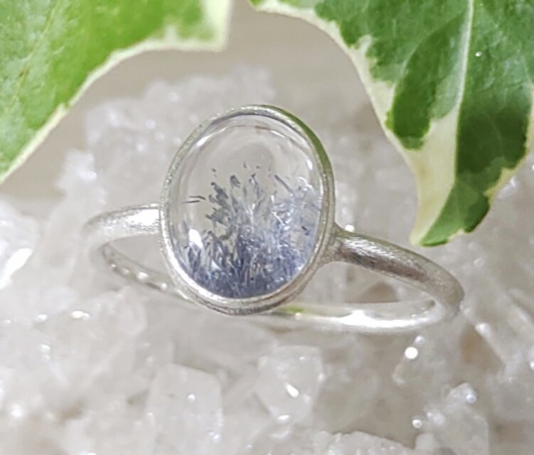 デュモルチェライトinクォーツ＊925 ring