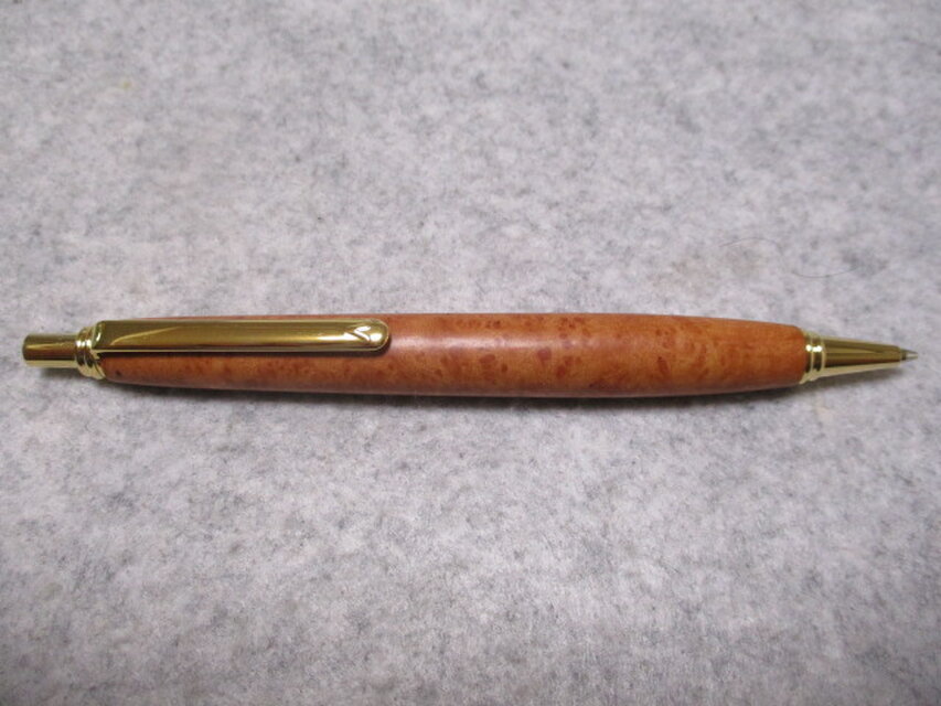 ブライヤー　キヌカオイル仕上げ　ワンピースタイプのシャープペンシル(0.5ミリ用)　希少材