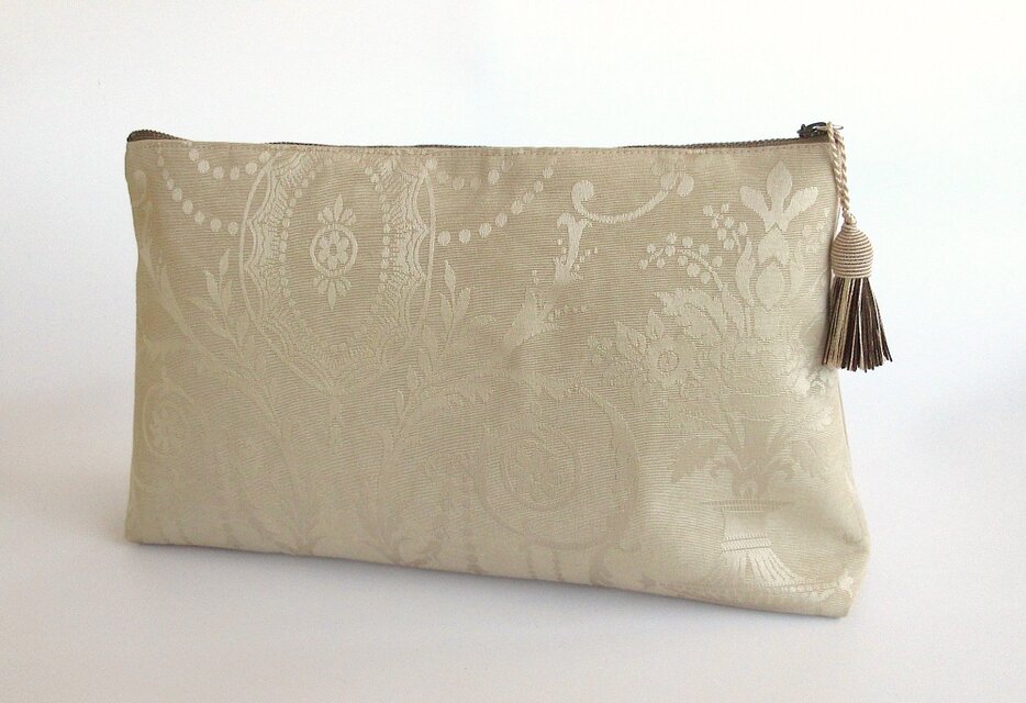 L ポーチ／ランジェリーケース　イタリア製ファブリック